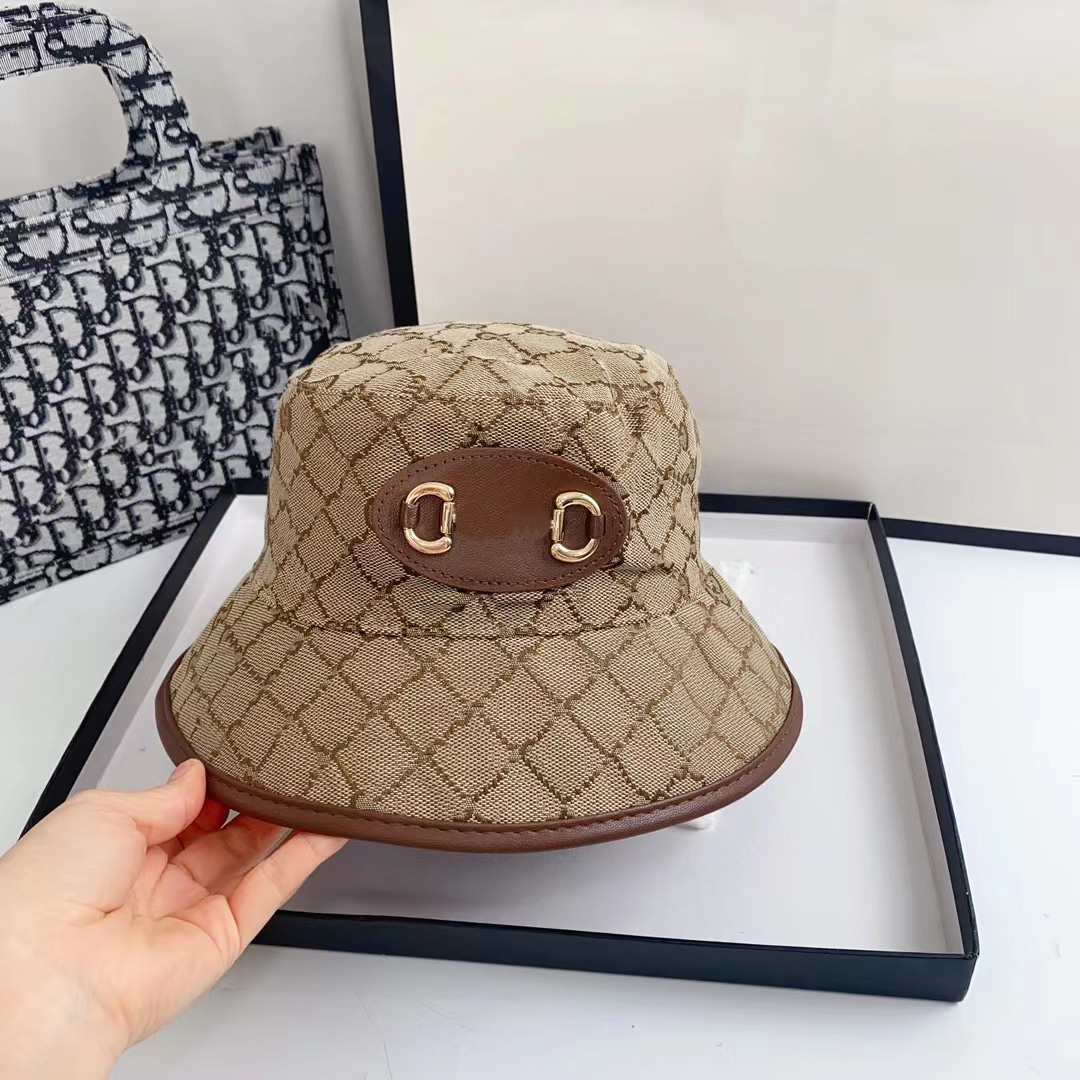 

Designer brand bucket hat wide brim hat cotton men and women four seasons leisure shading outdoor sports fashion match hot style 6 colors high-end quality, 3#