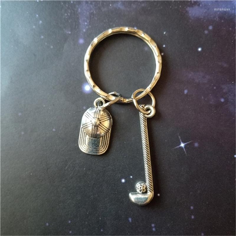 

Keychains GOLF CLUB & BALL Key Chain Sports Hat Keychain Iron Player Instructor Champion 3D Sport Jewelry