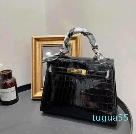 

Fashion Bags leather pattern bag Women's mini women's bag 2023 single shoulder messenger bag, Red crocodile pattern