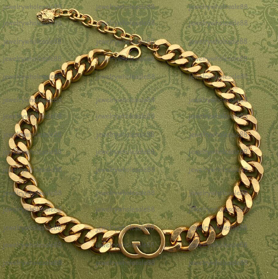 

Designer Necklaces Cuban Choker Necklace Collares Punk Vintage Chunky Thick Link Chain for Women New Year Jewelry Accessories