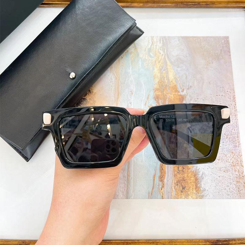 

Sunglasses Y2K Style Germany Brand Square High Quality Men Fashion Classical Acetate Eyeglasses Women Original Maske Q2