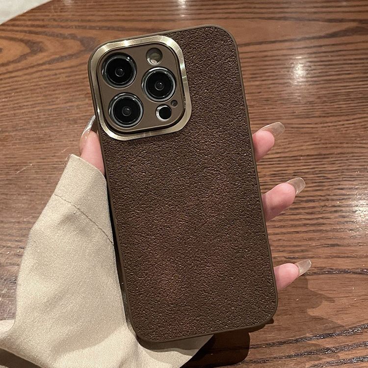 

Camera Protection Silicone Phone Case For iPhone 14 13 12 11 Pro Max 14 Plus 14Pro Shockproof Bumper Leather Texture Back Cover