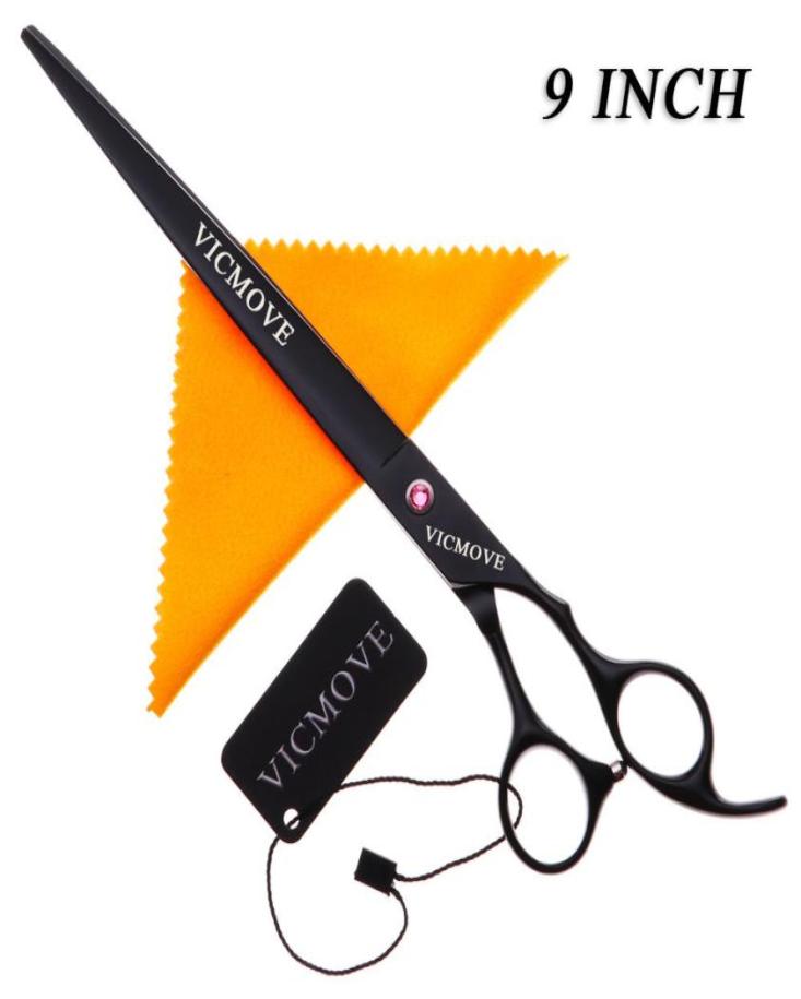 

9 inch black professional hairdressing scissors salon barber hair pet dog grooming shears high quality6568431
