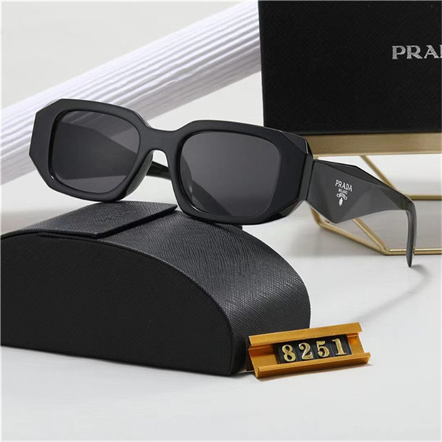 Prada Designer Sunglasses Original Eyeglasses Outdoor Shades PC Frame Fashion Classic Lady Mirrors for Women and Men Glasses Unisex 18 colors-image-799493081
