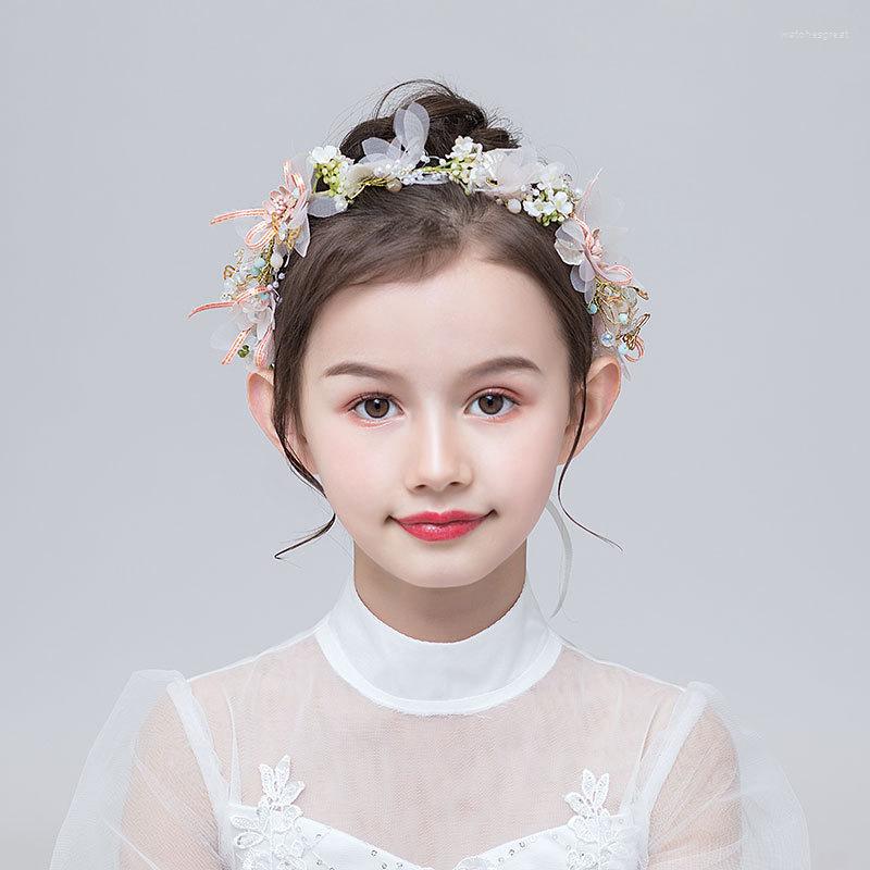 

Hair Clips Flower Child Headdress Korean Version Of The Super Fairy Princess Sen Wreath Girl Performance Po Acces