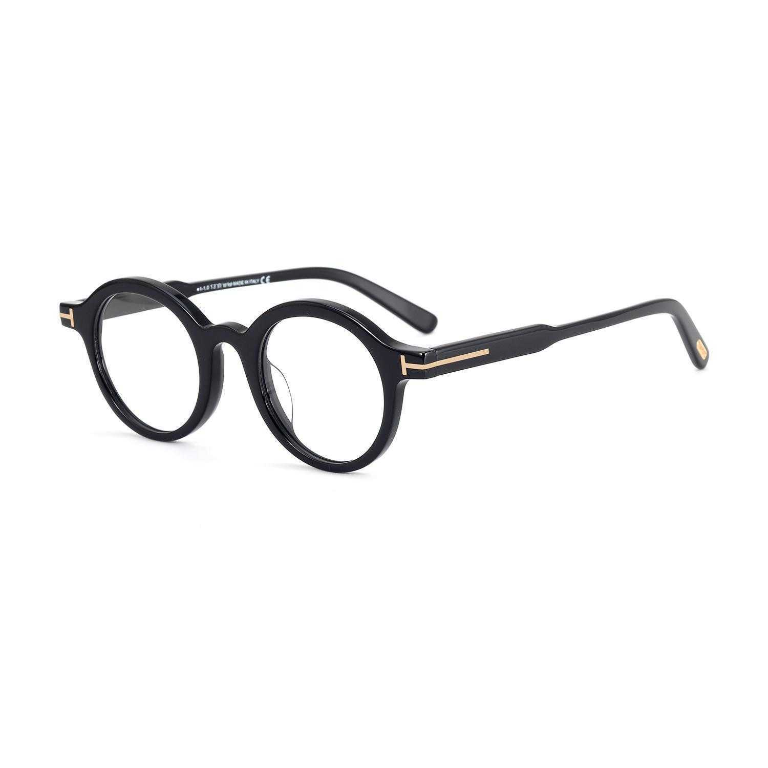 

Tangjia Series TF5664 Men's and Women's Round Plate Myopia Lens Frame