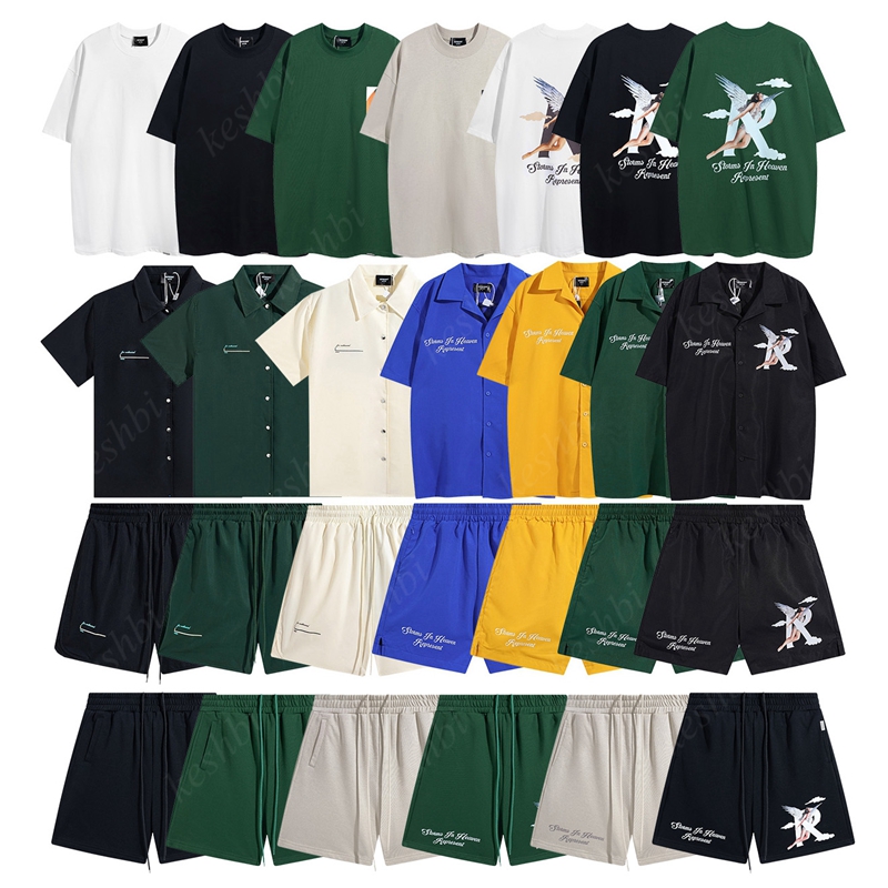 

Represent Mens T Shirt Pants 2 Piece Sets Designer Men Woman Black White T-shirt Hip Hop Streetwear Clothing, 10