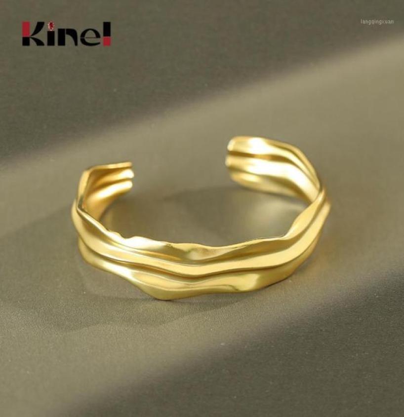 

Other Bracelets Kinel The Most Expensive Thing Woman Bracelet 925 Sterling Silver 18K Gold Korean Fashion Fine Jewelry 2021 16755947
