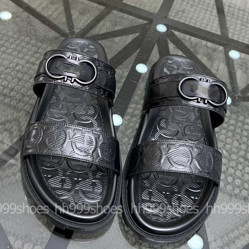 

5A Men's Spring and Summer Slippers Sandals Beach Slide Fashion Designer Slippers Luxury Slides Men Summer Rubber Slides, #6