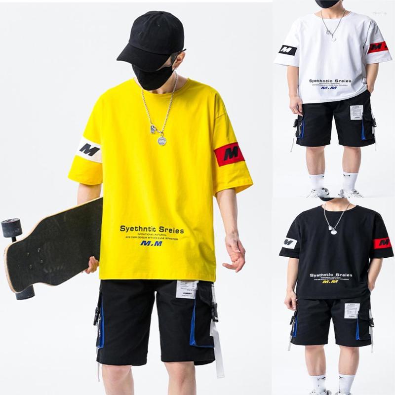 

Men's T Shirts ZACOO Men Shirt Shorts Summer Fashion Casual Sports Wear Suit For Adults, Beige