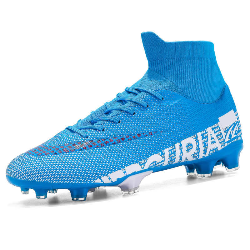 

Dress Shoes Adult Men's Football Boots High Ankle Krampon Professional FG/TF Soccer Shoes Non-Slip Teenager's Cleats Grass Sports Sneakers 230509, Bbn-1313-c-white