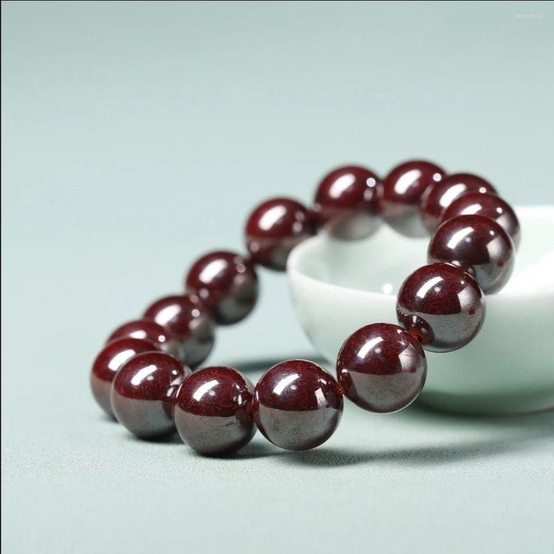 

Strand SNQPRaw Ore Pure Cinnabar Bracelet Raw Stone Polishing HigH Content Benmingnian Men's And Women's Original