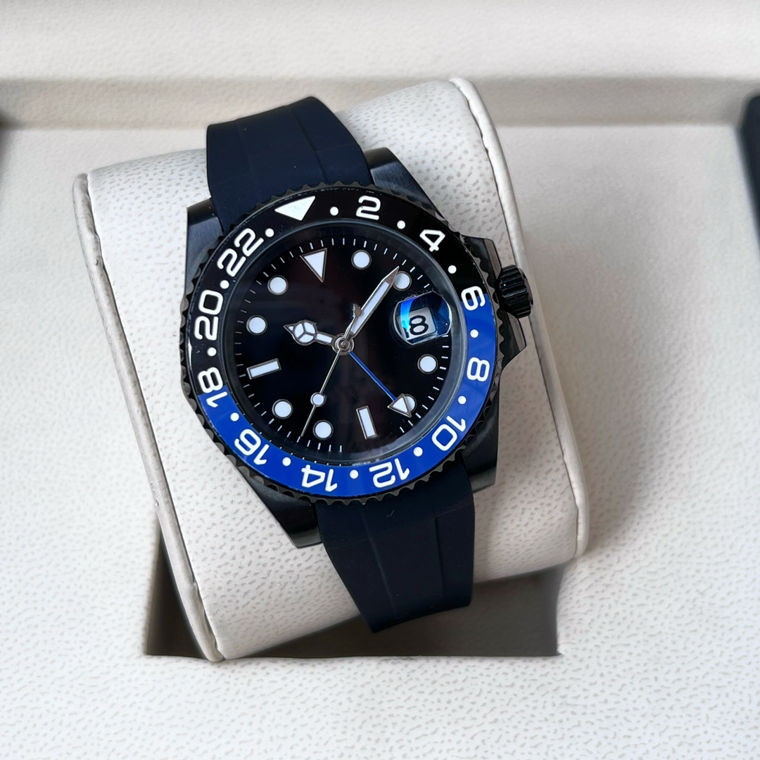

12 Styles black watch automatic mens luxury AAAA watches GMT Ceramic bezel 40mm 904L 126720 movement sapphire waterproof luminous watch, Only box and papers