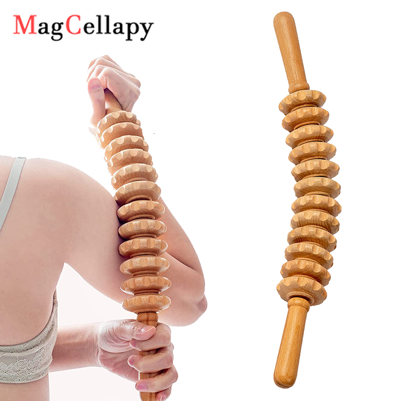 

Massaging Neck Pillowws Wood Therapy Roller Gear Stick Massage Tool Cellulite Slimming Massager Lymphatic Drainage Body Shaping Trigger 230508