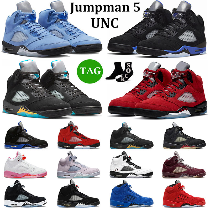 

Jumpman 5 Men Basketball Shoes 5s UNC Aqua Mars Concord For Her Racer Blue Crimson Bliss Raging Red Green Bean Pinksicle Mens Trainers Outdoor Sneakers Sports, 19
