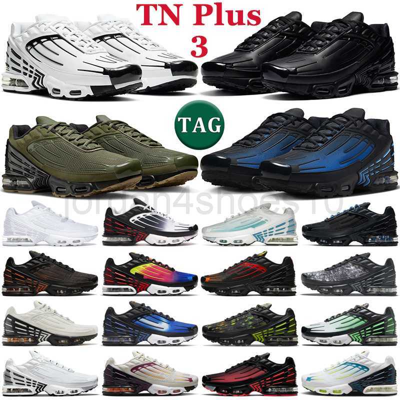

tn plus 3 tuned running shoes for men Triple White Leather Black Laser Blue Gradient Olive Crimson Red Graphic Summer Nights mens trainers outdoor sports sneakers 2.5, 15
