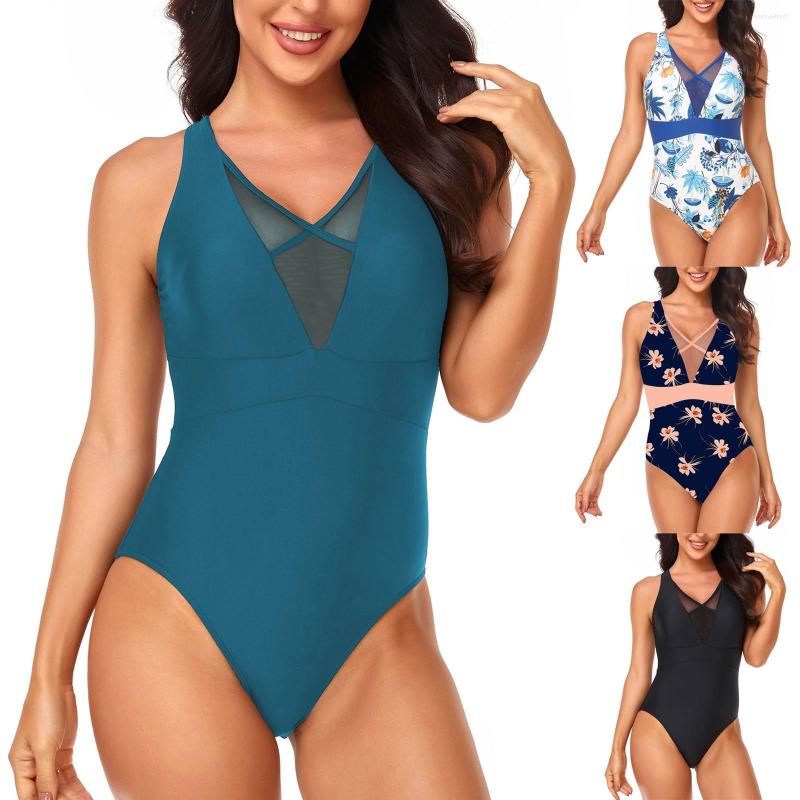 

Women' Swimwear Women' Swimsuit One Piece Push Up Women Neck Hanging Backless Sexy Bathing Suit Black Blue Beachwear, Green