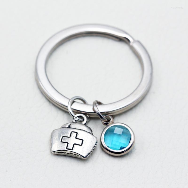 

Keychains Box/ Car Keychain/Birthstone Pendant Key Chain Keyrings/Women Fashion Jewelry