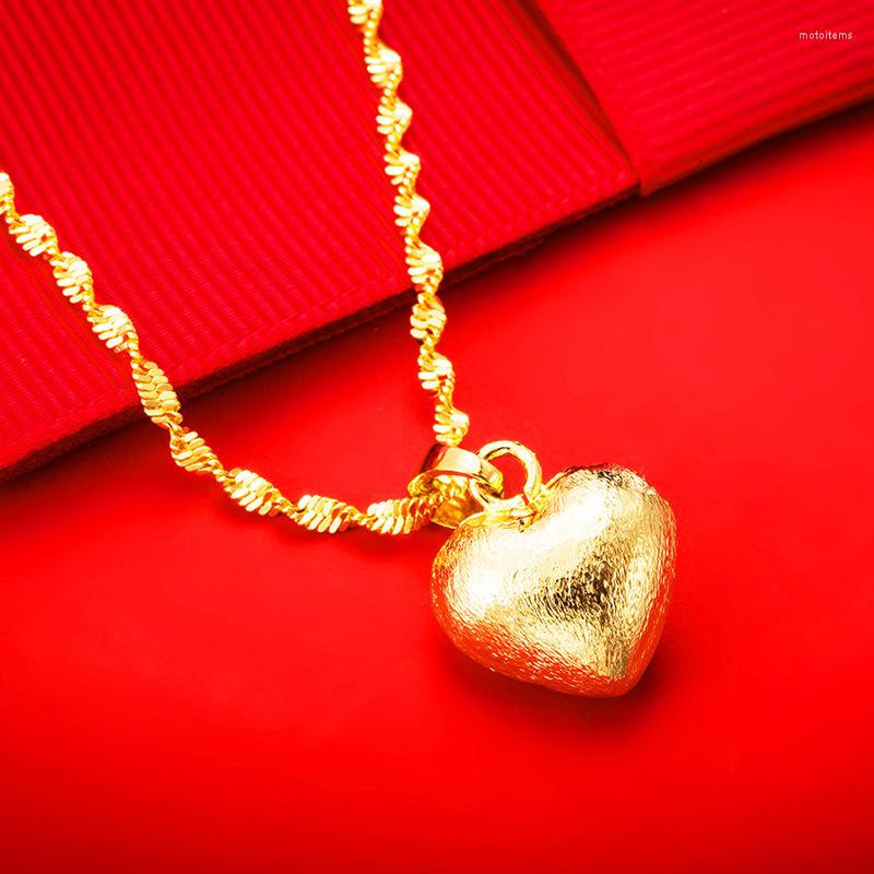 

Pendant Necklaces Heart Necklace Cute For Women 24K Gold Plated Party Birthday Engagement Anniversary Jewelry