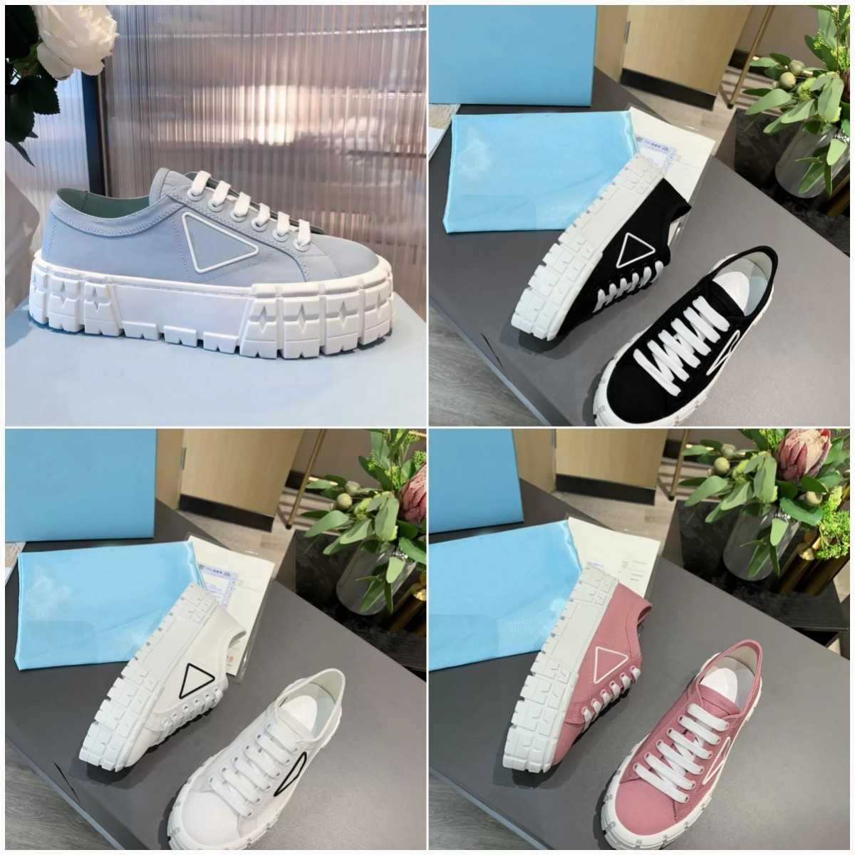 

Designer Casual Shoes Womens Black White Sneakers Fashion Round Head Sneaker Bottom Loafers, Blue[thick bottom]