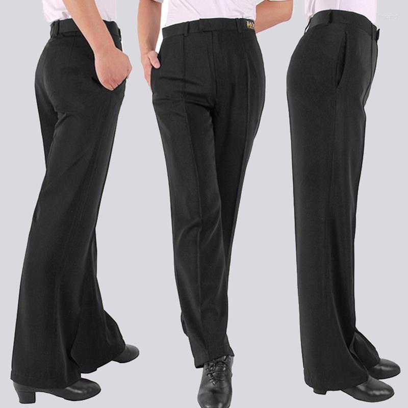 

Stage Wear 2023 Men Latin Dnace Pants Black Ballroom Dance Competition Trousers Adult Male Cha Salsa Waltz Tango Clothes DNV17427