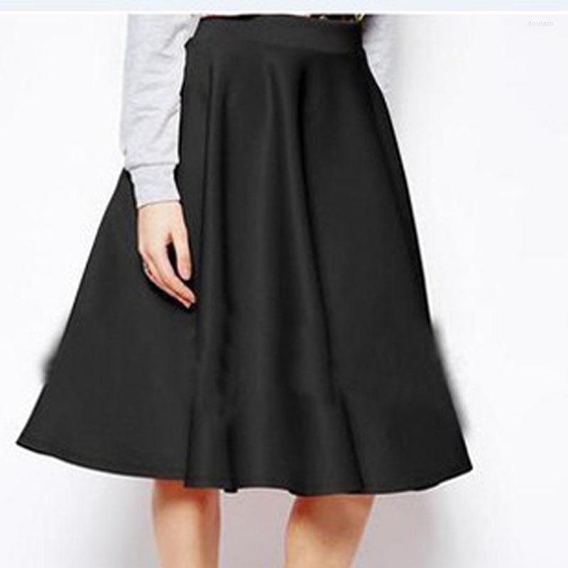 

Skirts 2023 Spring Solid Color Temperament Commuter All-match Street Sexy Fashion Trend Waist Slim Puffy Dress, Red