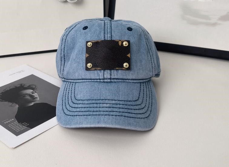 

Fashion Female Korean version tide all matching leather label denim cap summer fashion sun protection sun hat