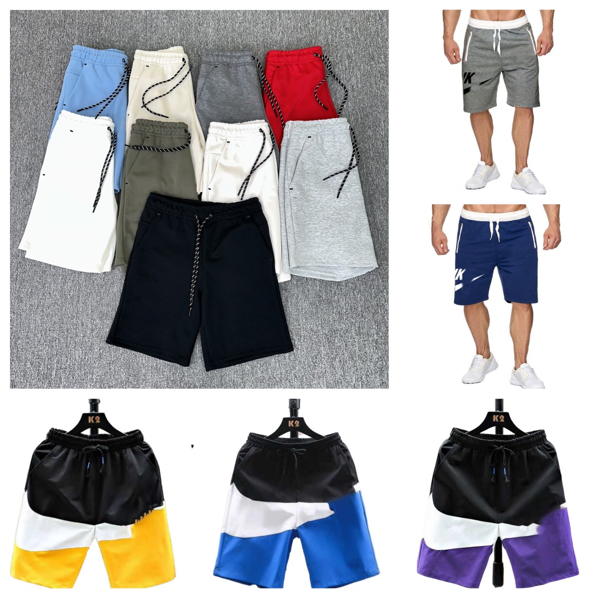 

Designers Sports Short Pant Tech Fleeces Shorts Mens Womens Letter Printing Strip Webbing Casual Hoodies Tracksuits Clothes Summer Beach Clothing Techfleeces