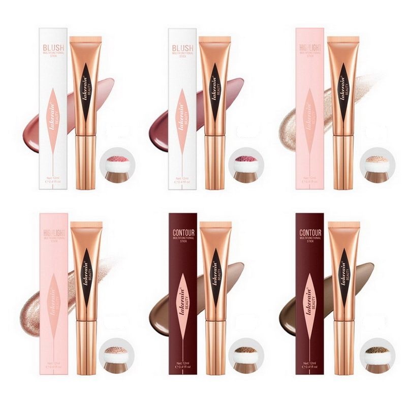 Makeup Lakerain highlighter contour stick face blush eye highlight concealer beauty multifuncational stick-image-503671830
