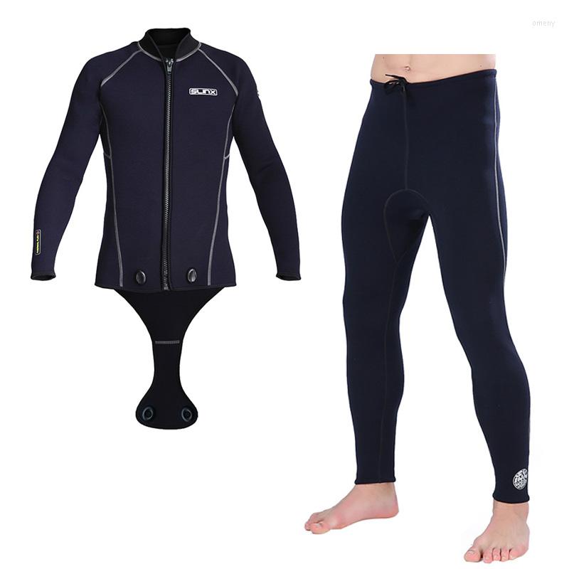 

Women' Swimwear Men' Wetsuit Shirt / Pants 3mm Neoprene Wetsuits Long Sleeve Top Bottom Two Piece Dive Suits For Scuba Diving Surf, 1309