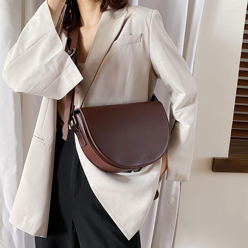 

Evening Bags Retro Brown High Quality Leather Shoulder For Women 2023 Simple Ladies Crossbody Designer Handbags, Black