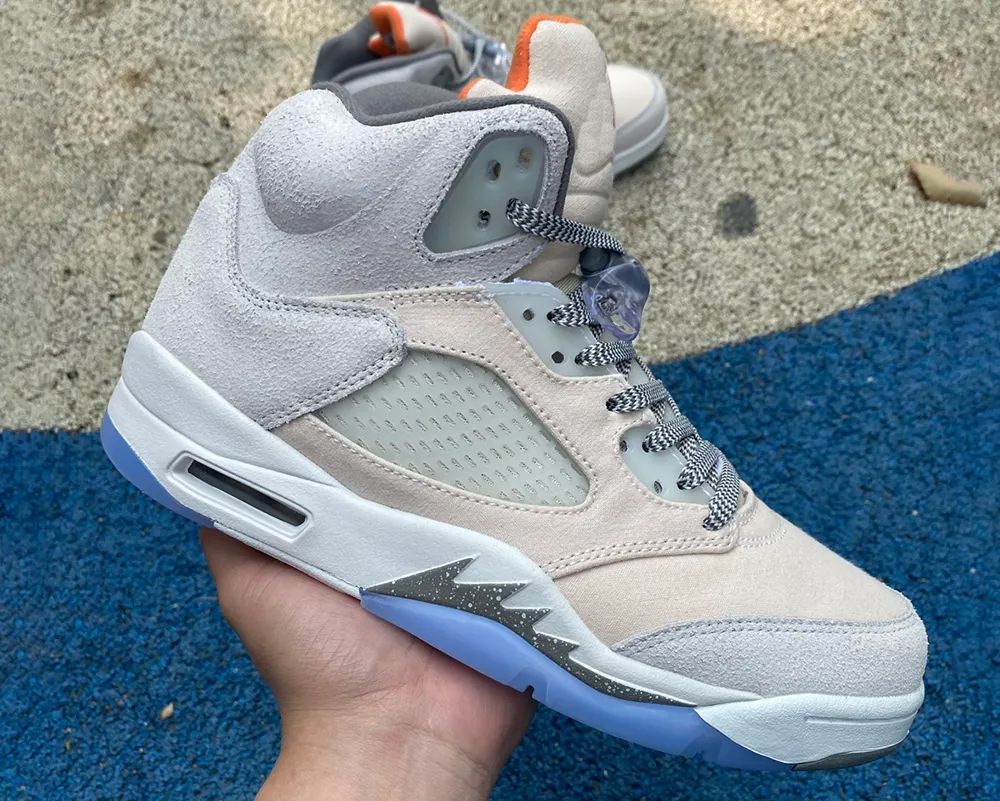 

2023 Top Quality Basketball Shoe Jumpman 5 Light Orewood Brown 5s Safety Orange-Flat Pewter-Sail Outdoor Sports Sneaker With Box