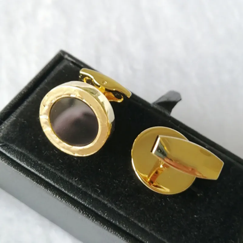 

Luxury Designer Cuff Links Classic French Cufflinks for men High Quality with Stamp Top gift