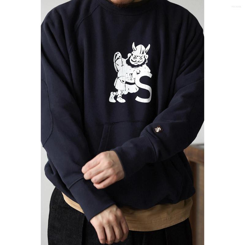 

Men's Hoodies Second Order Ivy Sports Sweatshirt American Casual Oversize Crewneck Pullover, Beige