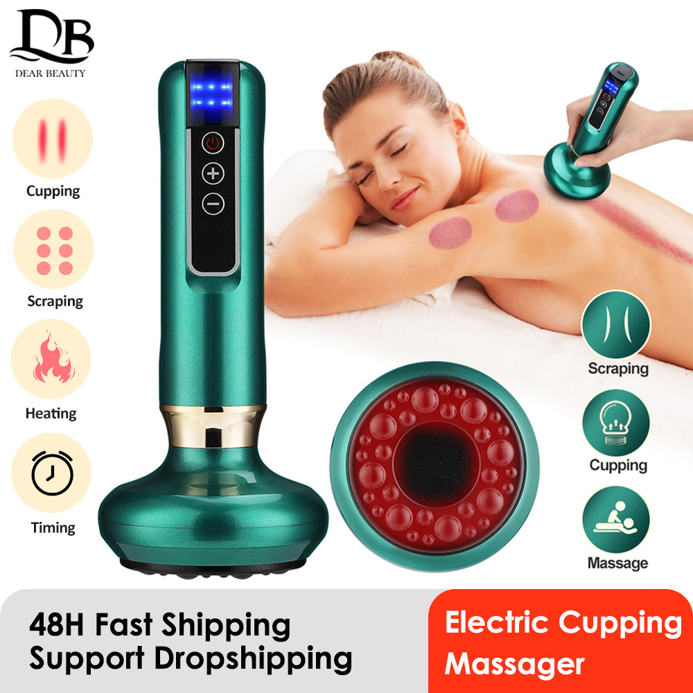 

Other Massage Items Electric Cupping r Vacuum Suction Cup GuaSha Anti Cellulite Beauty Health Scraping Infrared Heat Slimming Gua Sha 230508