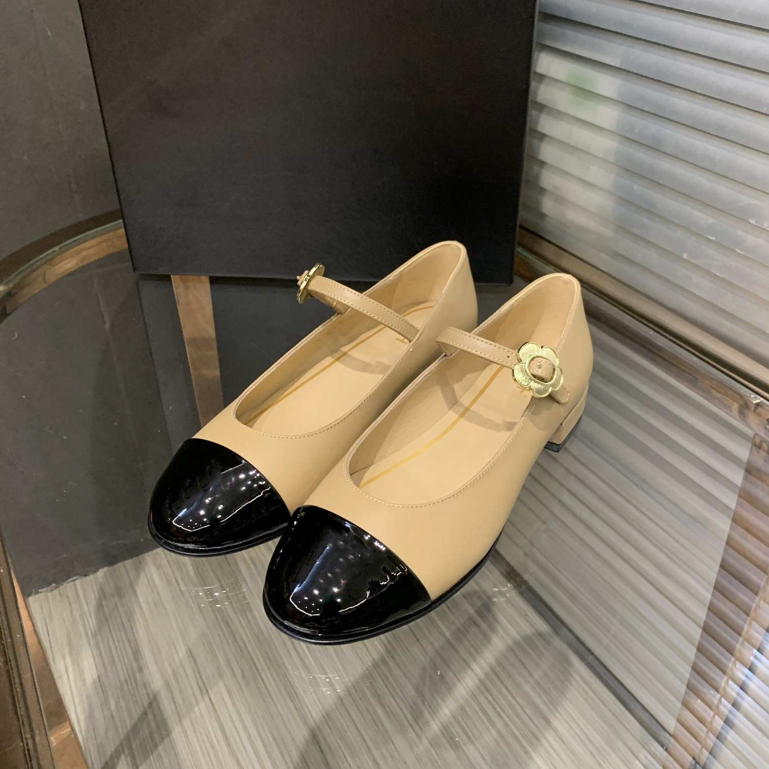 

Sandals Mary Jane Shoes Women Calfskin Shoe Black Nude Heels Patchwork Elegant Chunky Heels Sandal, #3