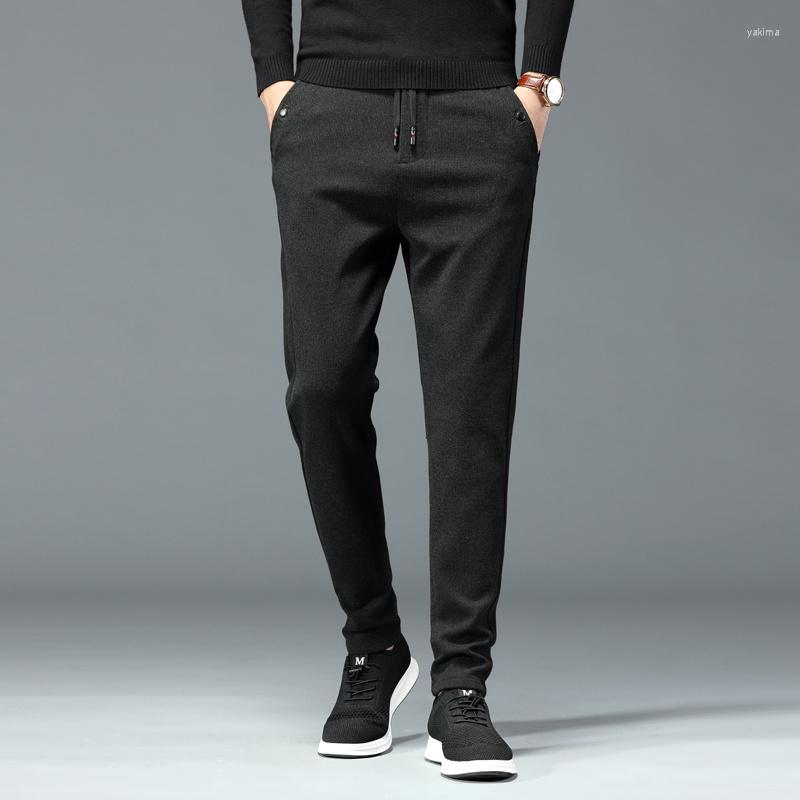 

Men's Pants Men's Fashion Slim Casual 2023 The Elastic Drawstring Fall Winter Sweatpants Sports Jogging Brand Clothes, 836 black