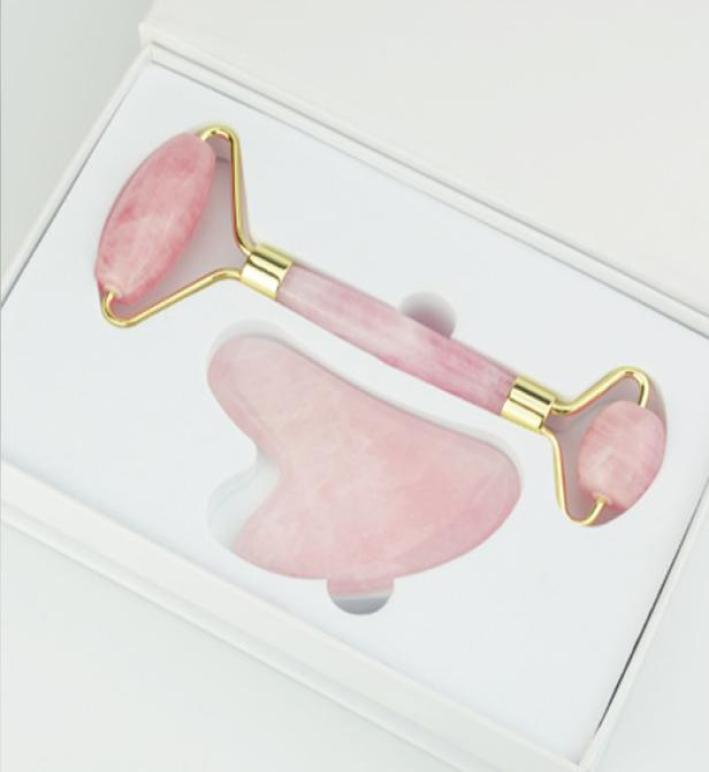 

Gua Sha Massage Stones Tool for Scraping Facial and Body Skin made of Rose Quartz Stone Acupressure Scrapper9108682
