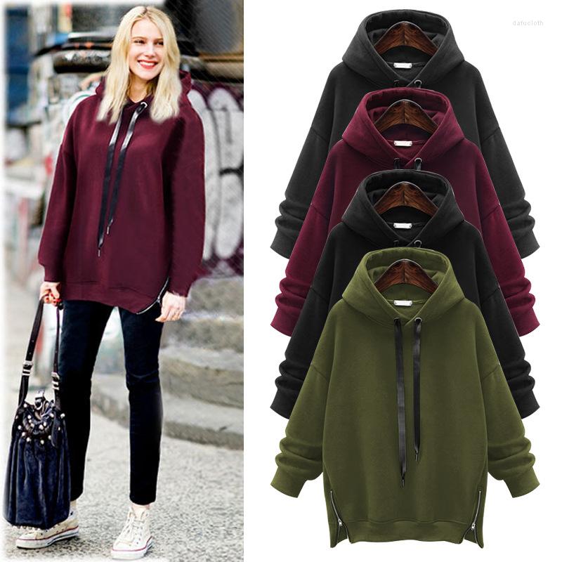 

Women's Hoodies European American Autumn Women Pullovers Sweatshirts Casual Full Hooded Loose OLV6007, Green