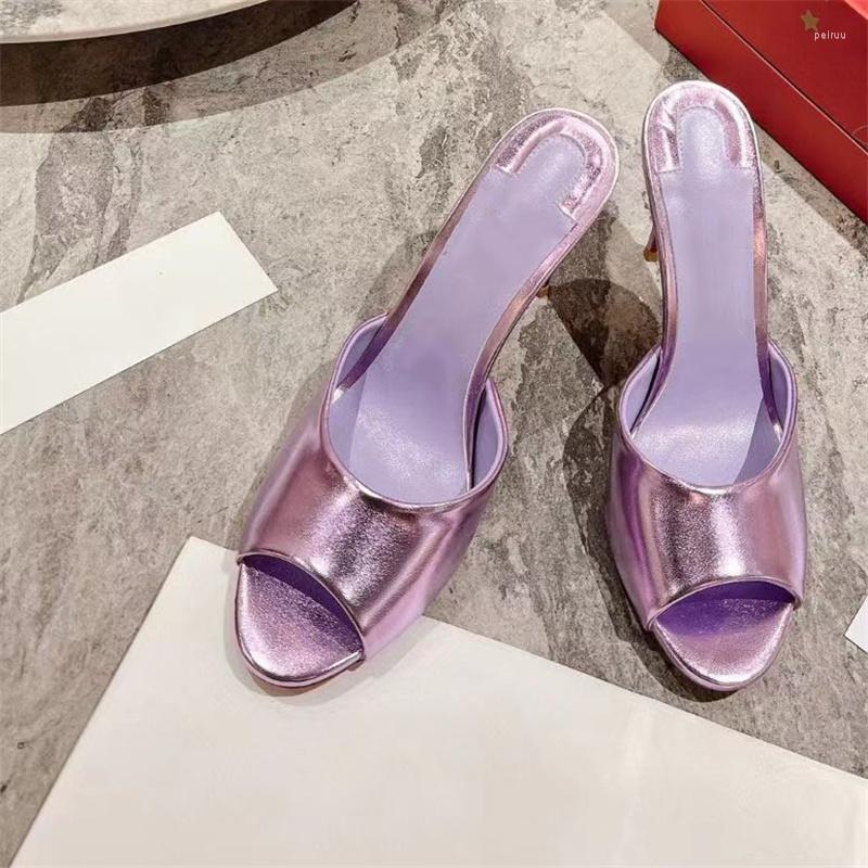 

Slippers Women Sexy Fashion Ladies Dress Peep Toe Thin High Heels Brand Female Summer Sandals Casual Outdoor Pumps, As pic 10cm