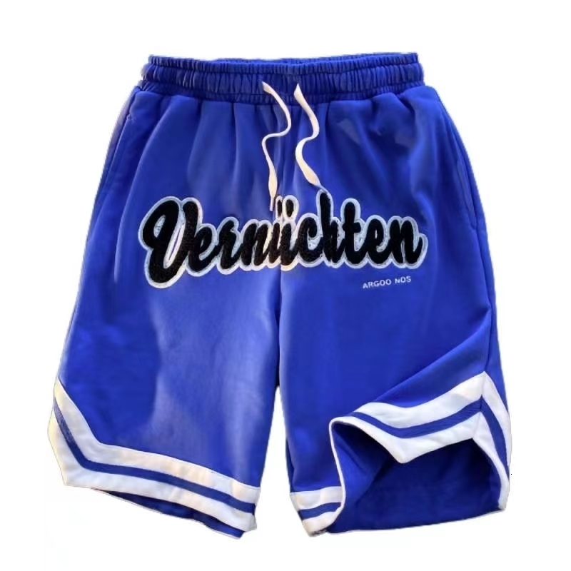 

Men's Shorts Letter Embroidery Shorts For Men Casual Summer Bottoms Y2k Streetwear Oversize Vintage Short Pants Sports Basketball Breeches 230509, Blue
