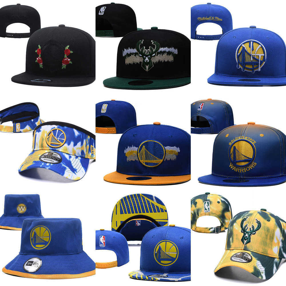 

Snapbacks Milwaukee''Bucks''hat Golden State''Warriors''Caps Basketball hats Adjustable Fit Hat, Color