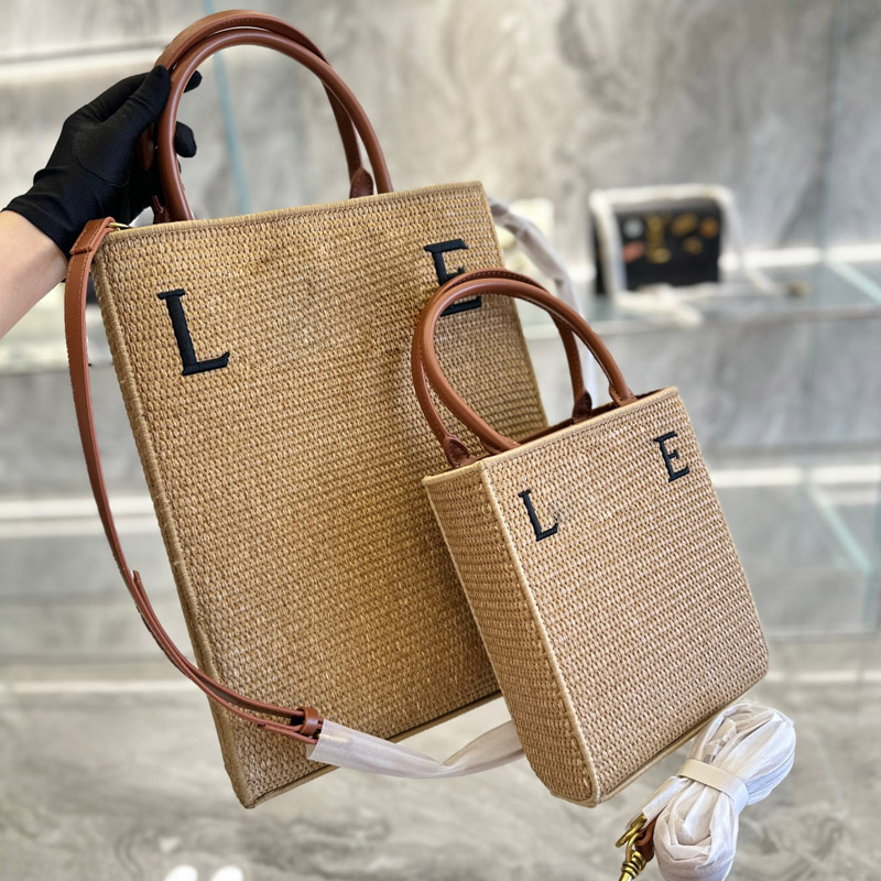 

Mini Tote Bag Straw Bag Organ Bag Luxury Summer Vacation Beach Bag Designer Bags Women Shoulder Bag Shop Bags Handbags Crochet Knitting Purse Adjustable Strap, Khaki