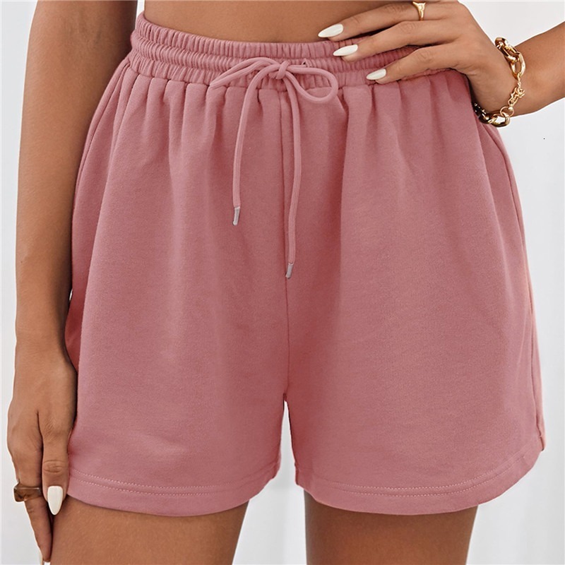 

Womens Shorts Women Summer Shorts Solid Cotton Cozy Simple Casual Loose Hipsters Running Breathable Allmatch Streetwear Teens Wide Leg Bottom 230509, Pink 4