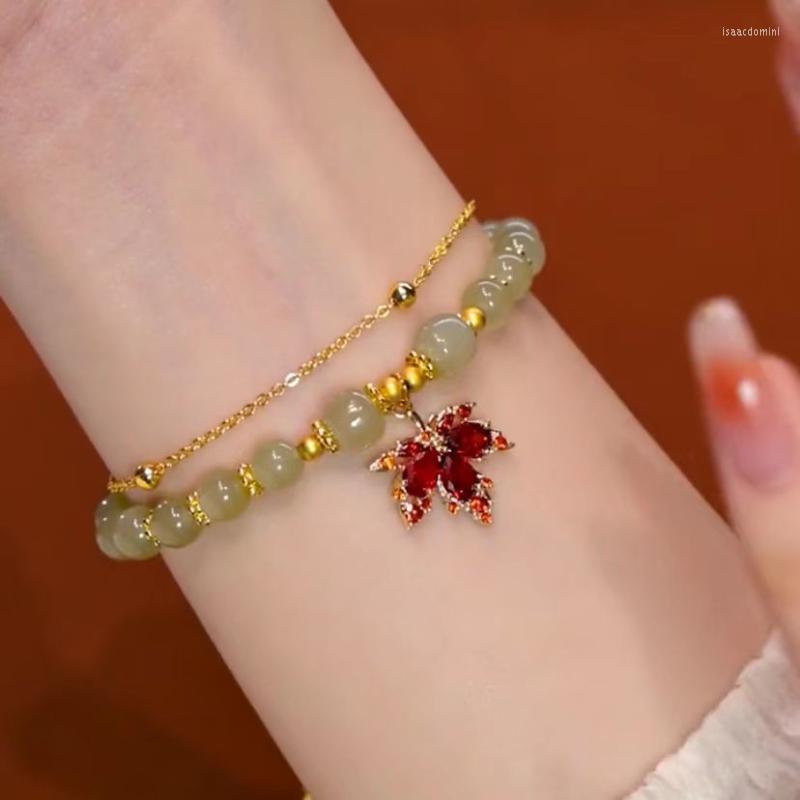 

Bangle Fashion Creative Luck Imitation An Jade Light Vintage Bracelet Luxury Handmade Jewelry Female Girls Gift