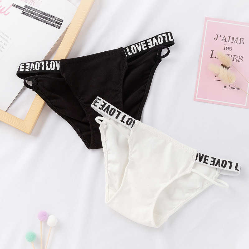 

2023 New Term Underwear Long Women's Pure Cotton Simple Fashion Letters Hot Sexy Briefs, White1+black1+gray1