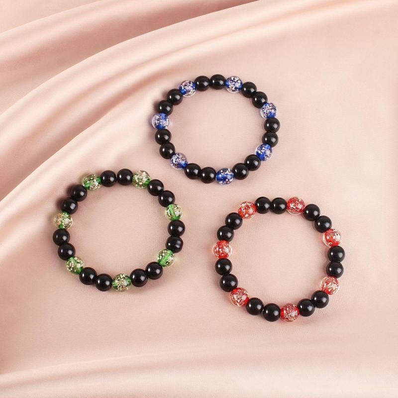 

Link Bracelets Classic Fashion Luminous Sands Glass Bead Bracelet Men Nightclub Jewelry BR1068