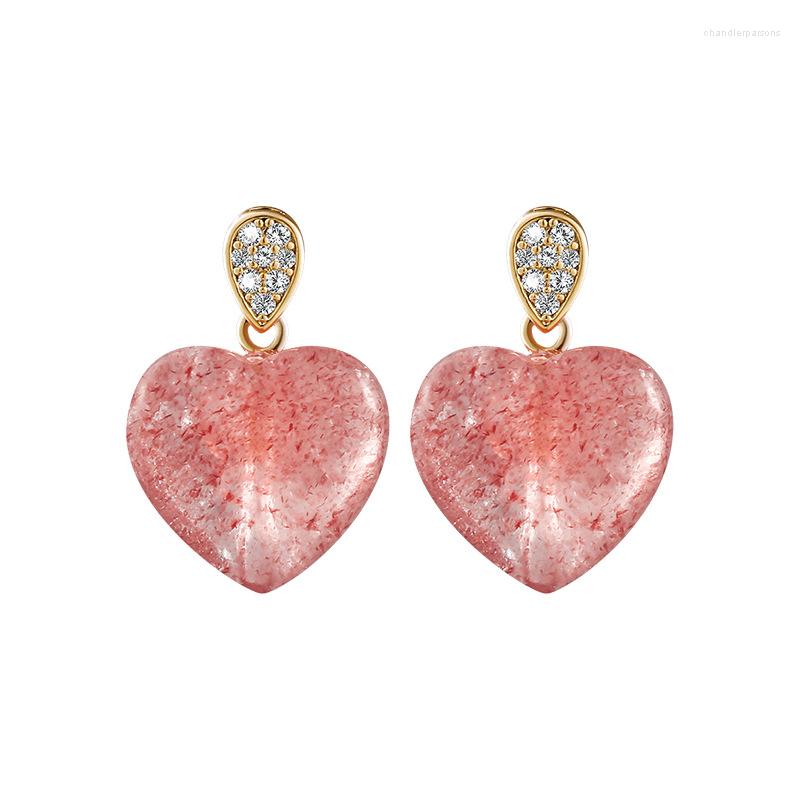 

Stud Earrings High Quality Gold Plated Jewelry Wholesale Fashion Romantic Female Birthday Gift Crystal For Women 2023