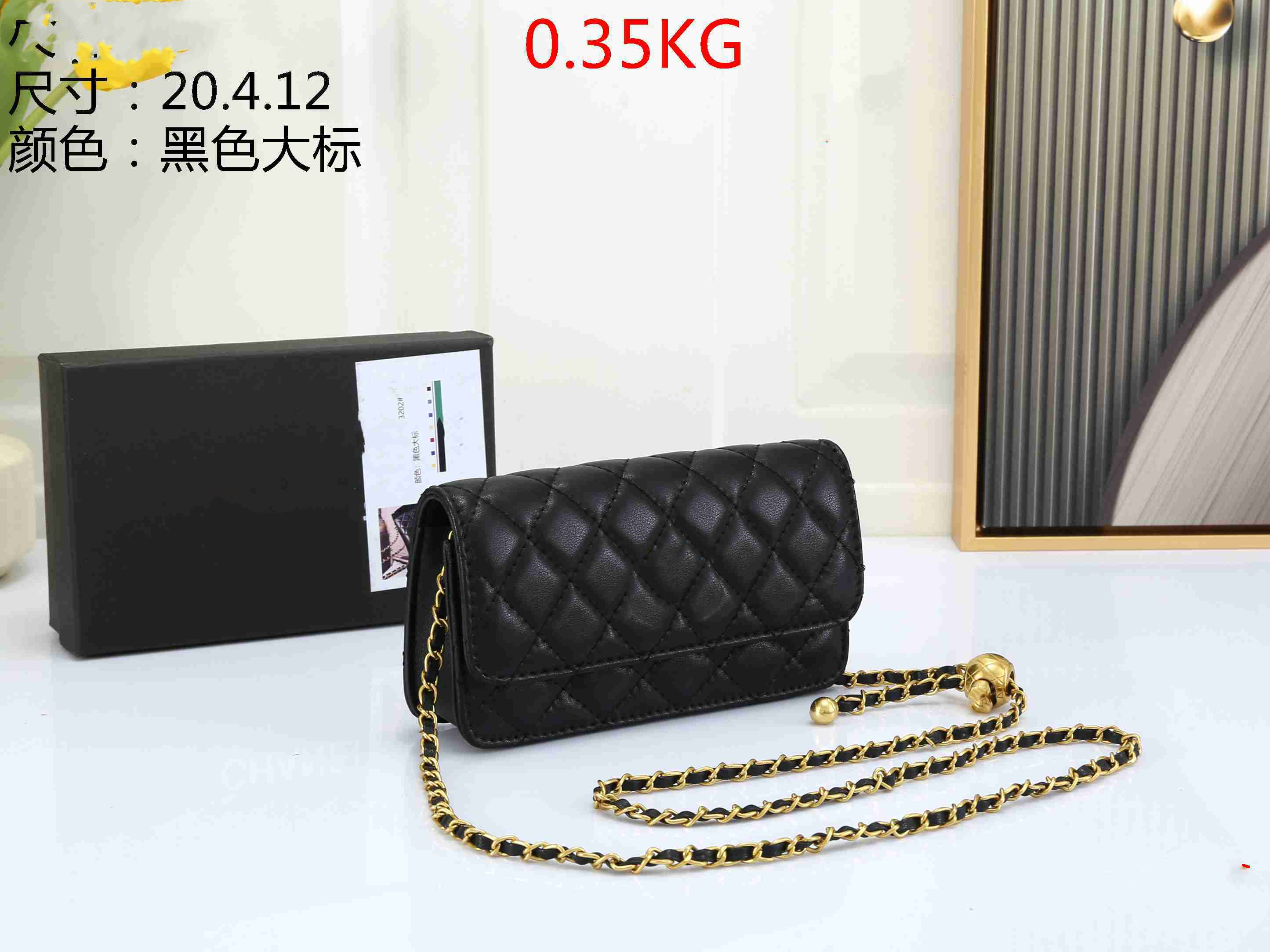 

fashion Designer Handbag Shoulder Chain BagClutch FlapTotes Bags Check Velour Thread Purse Double Letters Solid Hasp Waist Square Stripes Women Luxury Handbag, Black