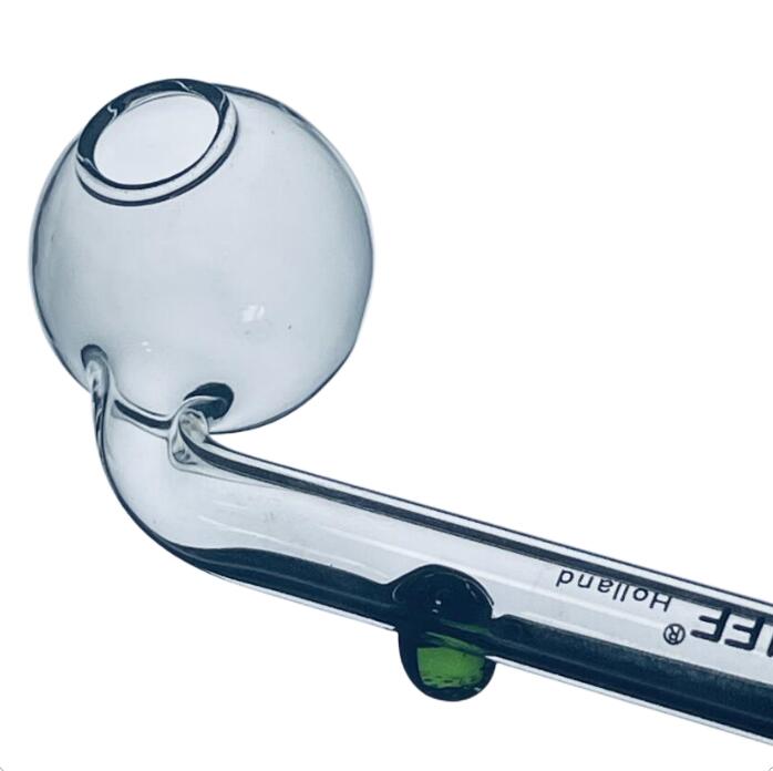 

ACOOK 5.5inches SP LOGO Transparent Tobacco Smoking Pipe Glass Oil Burner Pipe Glassware Herb Hookah Cigarette Shisha Tube Pipes dab rig bong
